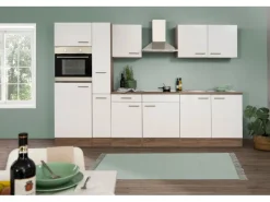 Respekta Winkelküchen|Einbauküchen<Küchenzeile KB300EYW 300 cm -Eiche York Nachbildung