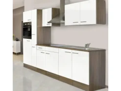 Respekta Winkelküchen|Einbauküchen<Küchenzeile KB300EYW 300 cm -Eiche York Nachbildung