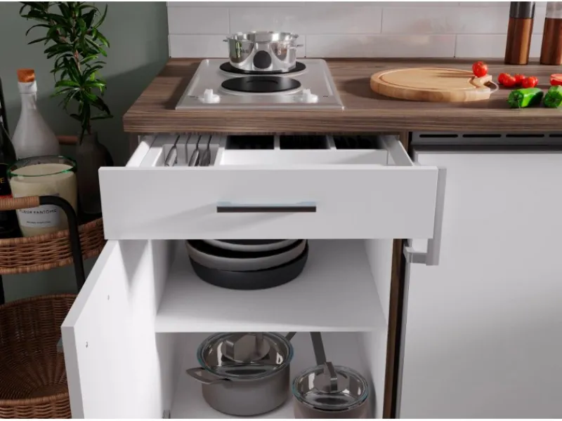 Respekta Kühlschränke|Einbauküchen<Küchenzeile KB180EYWMI 180 cm -Eiche York Nachbildung