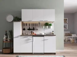 Respekta Küchenzeile KB180EYWC 180 cm -Eiche York Nachbildung< Winkelküchen|Single-Küchen