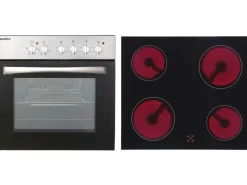 Respekta Winkelküchen|Herde<Küchenzeile KB250WSC 250 cm Schwarz-Weiß