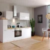 Discount Respekta Küchenzeile KB240WW 240 cm Weiß