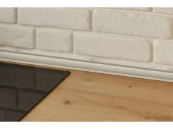 Clearance Respekta Küchenzeile Marleen 220 cm Artisan-Eiche Weiß Hochglanz Winkel Weiß Eiche