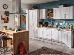 Respekta Inselhauben|Kücheninseln<Landhaus Inselküche Anton 310 cm Lärche Weiß