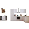 Respekta Kücheninseln|Winkelküchen<Landhaus Winkelküche Anton 280 x 172 cm mit Kücheninsel Lärche Weiß