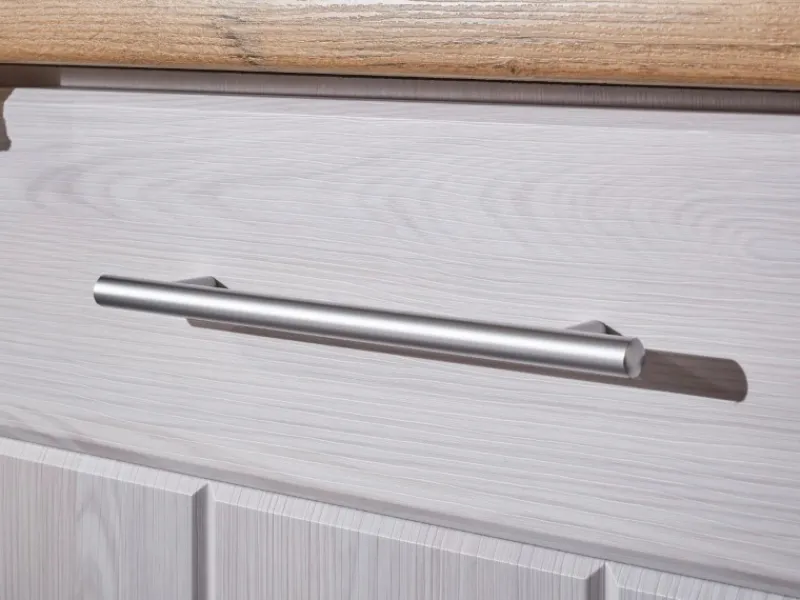 Respekta Landhaus Winkelküche/ Inselküche Anton 280 x 172 cm Lärche Weiß< Inselhauben|Winkelküchen
