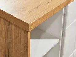 Outlet Respekta Landhaus Winkelküche/ Inselküche Anton 310 x 172 cm Lärche Weiß