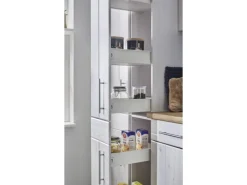 Respekta L-Küchenzeile Anton LBBERPL310LHWC ohne E-Geräte 310 cm Lärche Weiß< Winkelküchen