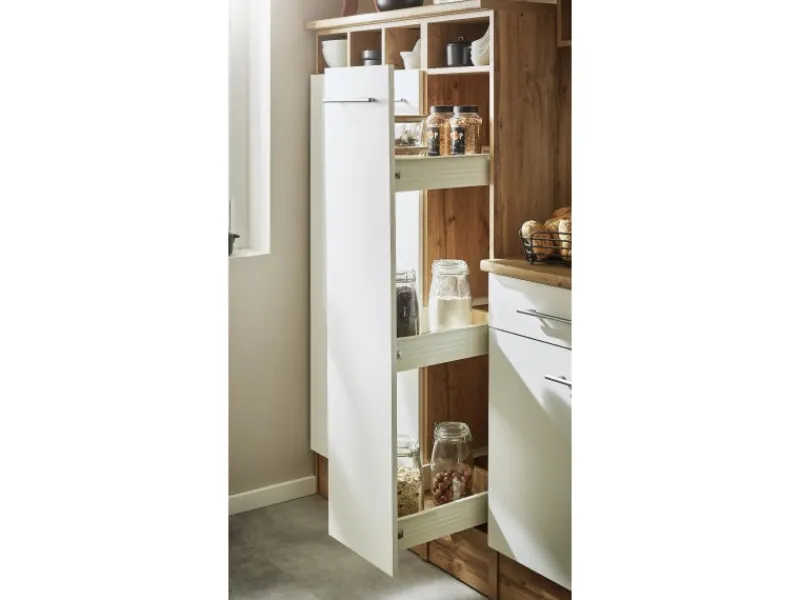 Best Respekta L-Küchenzeile Hilde LBBEKBL250EWC ohne E-Geräte 250 cm Weiß