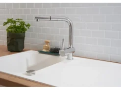 Respekta Massivgranit-Einbauspüle Orlando 86 cm x 50 cm Weiß