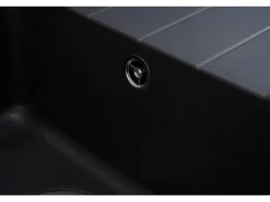 Respekta Granitspülen< Massivgranit-Einbauspüle Columbia 100 cm x 50 cm Schwarz