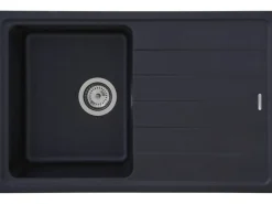 Online Respekta Massivgranit-Einbauspüle Columbia 78 cm x 50 cm Schwarz