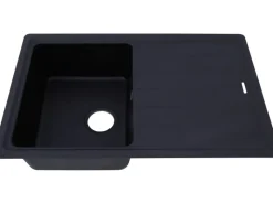 Online Respekta  Massivgranit-Einbauspüle Columbia 78 cm x 50 cm Schwarz