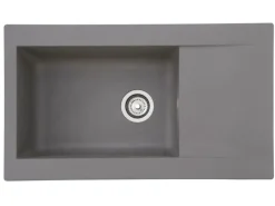 Hot Respekta Mineralite Einbauspüle Denver 86 x 50 cm Betongrau