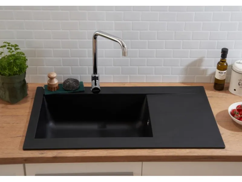 Respekta Mineralite Einbauspüle Denver 86 x 50 cm< Granitspülen