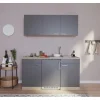Respekta Miniküchen|Single-Küchen<Miniküche KB150ESG 150 cm Grau