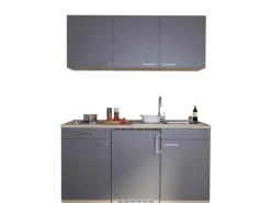 Respekta Miniküchen|Single-Küchen<Miniküche KB150ESG 150 cm Grau