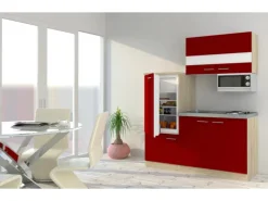 Respekta Pantryküchen|Miniküchen<Miniküche KB160ESRMI 160 cm -Eiche Sonoma Nachbildung Mikrowelle