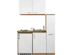 Respekta Miniküche MK130ESWOS 130 cm -Eiche Sägerau Nachbildung< Pantryküchen|Miniküchen