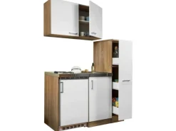 Respekta Miniküche MK130ESWOS 130 cm -Eiche Sägerau Nachbildung< Pantryküchen|Miniküchen