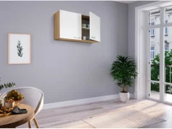 Respekta Miniküche MK100ESWOS 100 cm -Eiche Sägerau Nachbildung< Miniküchen|Pantryküchen