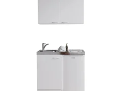 Respekta Miniküche MK130WOSCSV 130 cm Weiß< Miniküchen|Kühlschränke