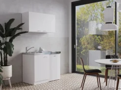 Respekta Miniküche MK130WOSCSV 130 cm Weiß< Miniküchen|Kühlschränke