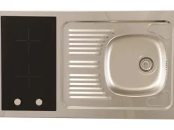 Respekta Miniküche MK130WOSCSV 130 cm Weiß< Miniküchen|Kühlschränke