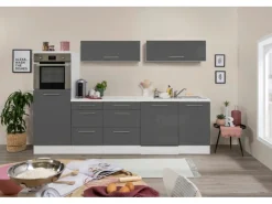 Respekta Premium Inselküche 280 cm -Weiß< Inselhauben|Kücheninseln