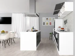 Respekta Premium Inselküche 280 cm -Weiß< Inselhauben|Kücheninseln
