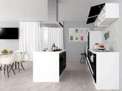 Respekta Premium Inselhauben|Kücheninseln<Inselküche 310 cm -Weiß