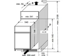 Sale Respekta Premium Küchenzeile GLRP445HESWGKEOES Grifflos 445 cm Weiß Eiche NB