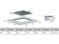 Best Respekta Premium Küchenzeile GLRP280HESSOES Grifflos 280 cm Schwarz Eiche NB