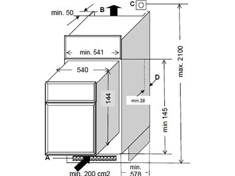 Respekta Premium Küchenzeile GLRP395HESGGKEOES Grifflos 395 cm Grau Eiche NB< Kühlschränke|Kochfelder
