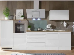 Respekta Premium Küchenzeile BERP320HWWC 320 cm Weiß Hochglanz< Winkelküchen|Einbauküchen