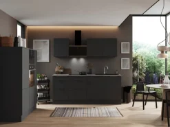 Respekta Kühlschränke|Winkelküchen<Selection Küchenzeile Elisabeth RS370HGGH 370 cm Grau