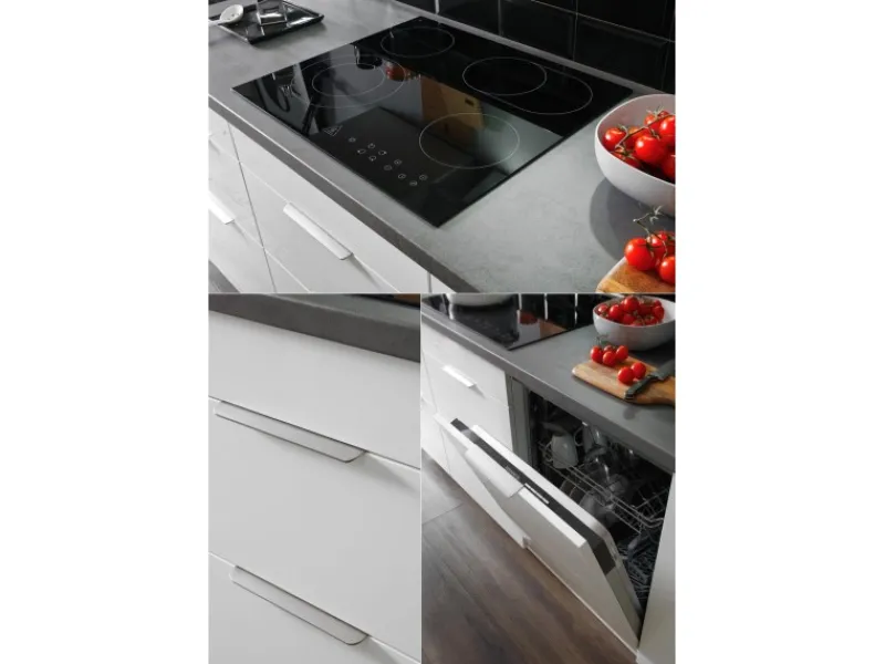 Respekta Selection Küchenzeile Elisabeth RS310WWH 310 cm Weiß< Herde