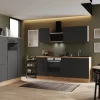 Respekta Selection Küchenzeile Elisabeth RS370AGH 370 cm Grau-Artisan Eiche Nb.< Kühlschränke