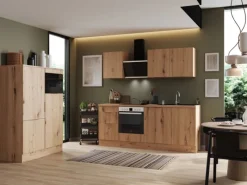 Respekta Kühlschränke|Winkelküchen<Selection Küchenzeile Elisabeth RS340AAH 340 cm Artisan Eiche Nachbild.