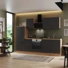 Respekta Winkelküchen<Selection Küchenzeile Elisabeth RS280AGH 280 cm Grau-Artisan Eiche Nb.