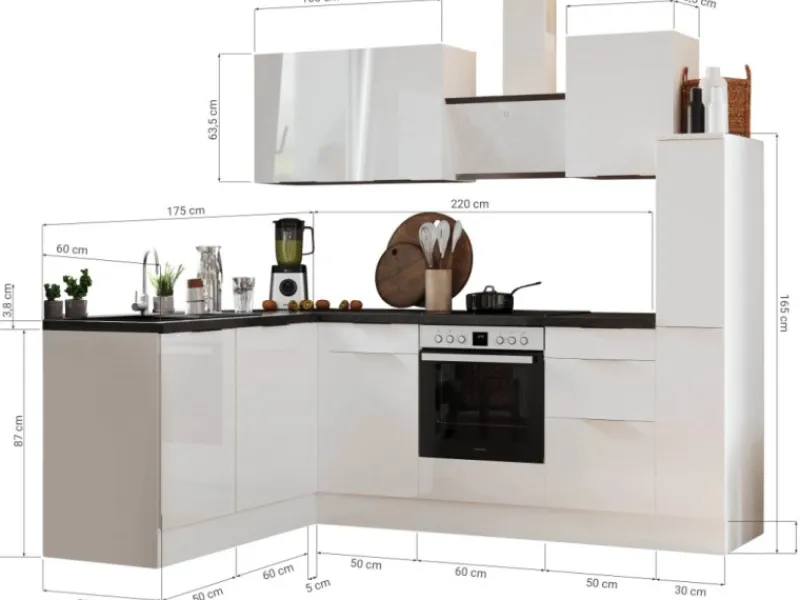 Best Respekta Selection Winkelküche Elisabeth RSL250AAH 250 cm Artisan Eiche Nb.