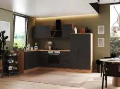 Respekta Selection Winkelküche Elisabeth RSL310AGH 310 cm Grau-Artisan Eiche Nb.< Winkelküchen