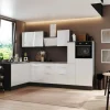 Respekta Kühlschränke<Selection Winkelküche Elisabeth RSL310HGWH 310 cm Weiß-Grau