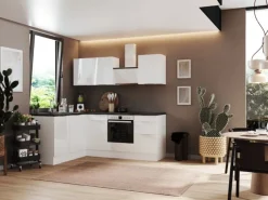 Respekta Selection Winkelküche Elisabeth RSL220WWH 220 cm Weiß< Winkelküchen