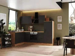Respekta Selection Winkelküche Elisabeth RSL280AGH 280 cm Grau-Artisan Eiche Nb.< Winkelküchen