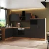 Respekta Winkelküchen<Selection Winkelküche Elisabeth RSL340AGH 340 cm Grau-Artisan Eiche Nb.