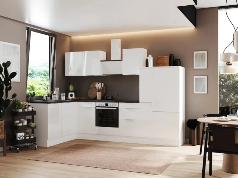 Respekta Winkelküchen<Selection Winkelküche Elisabeth RSL310WWH 310 cm Weiß