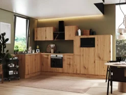 Respekta Winkelküchen<Selection Winkelküche Elisabeth RSL370AAH 370 cm Artisan Eiche Nb.