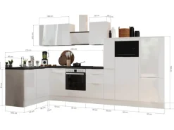 Respekta Winkelküchen<Selection Winkelküche Elisabeth RSL370AAH 370 cm Artisan Eiche Nb.