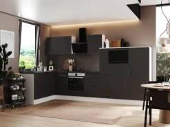 Respekta Selection Winkelküche Elisabeth RSL370WGH 370 cm Grau-Weiß< Kühlschränke|Winkelküchen